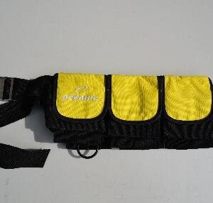Oceanic yellow pouch weight belt