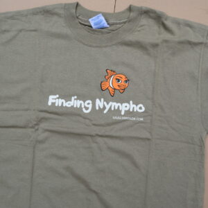 Grey Finding-nympho Dude tee (L)