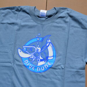 Light blue -shark Dude tee (L)